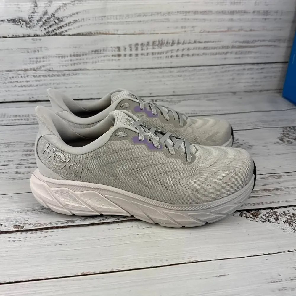 Hoka One One Arahi 6 Womens 10 D Wide Running Shoes Harbor Mist Silver
